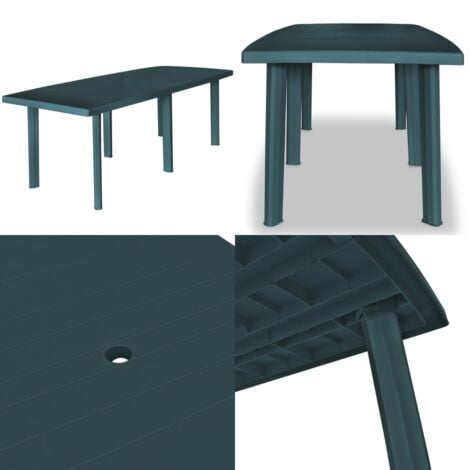 Gartentisch Grün 210x96x72 cm Kunststoff Gartentisch Kunststoffe