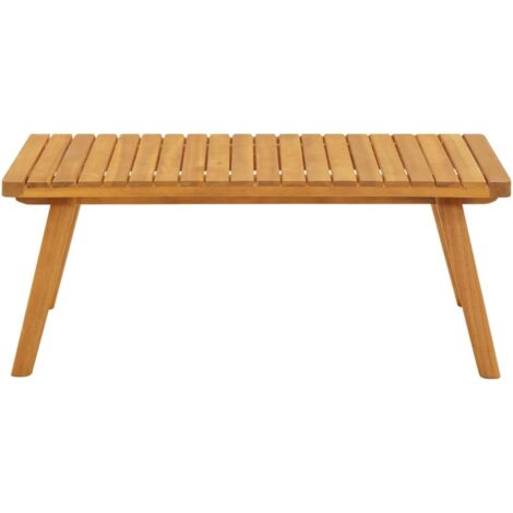 GartenCouchtisch 90x55x35 cm Massivholz Akazie Garten Couchtisch