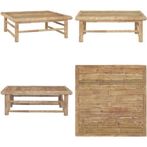 Gartentisch 65x65x30 cm Bambus - Gartentisch - Bambustisch - Gartenmbel -  Terrassenmbel - Esszimmerset - Home & Living