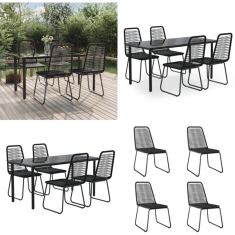 5tlg. GartenEssgruppe Schwarz Garten Essgruppe Garten Essgruppen