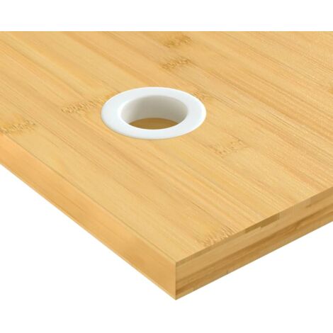 Tischplatte 80x4 cm Bambus