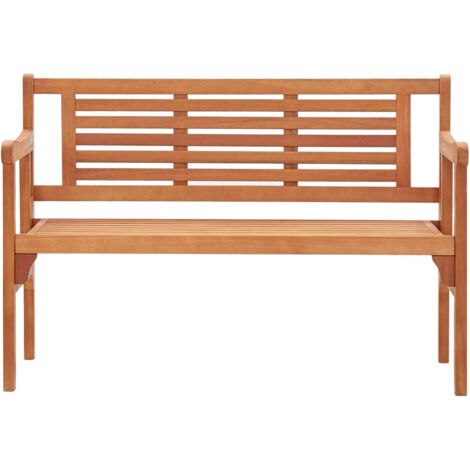 Gartenbank Klappbar 120 cm Massivholz Eukalyptus Klappbank