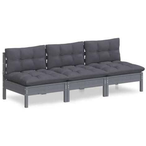 gartensofa 3 sitzer beige