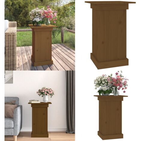 Blumenständer Aus Karbonisiertem Holz – 105x47x80 Cm, Als Klimaanlagenabdeckung Mit Luftschlitzen