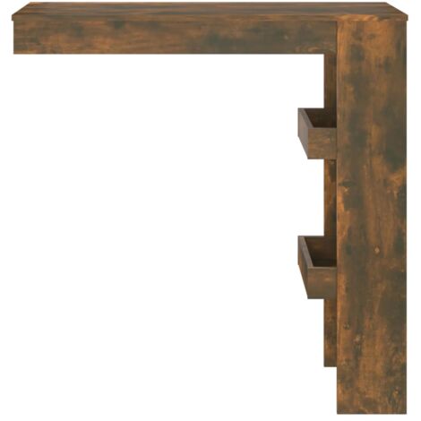 Wand-Bartisch Räuchereiche 102x45x103,5 cm Holzwerkstoff - Wandbartisch ...