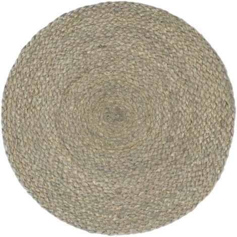 6 Runde Tischsets Aus Jute 25x25cm - Natürlich & Handgewebt