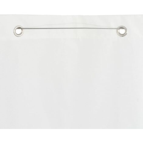 BalkonSichtschutz Weiß 120x240 cm OxfordGewebe Balkon Sichtschutz