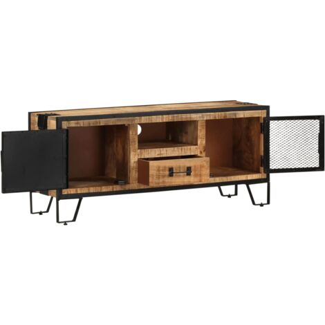 VidaXL TV-Schrank Aus Recyceltem Massivholz - Einzigartiger Fernsehtisch Mit Stauraum