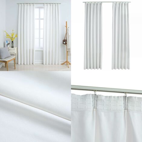 Gardinen Set Braunes Zahnrad Muster - Verdunklungsvorhänge 2x110x215cm Mit Ösen