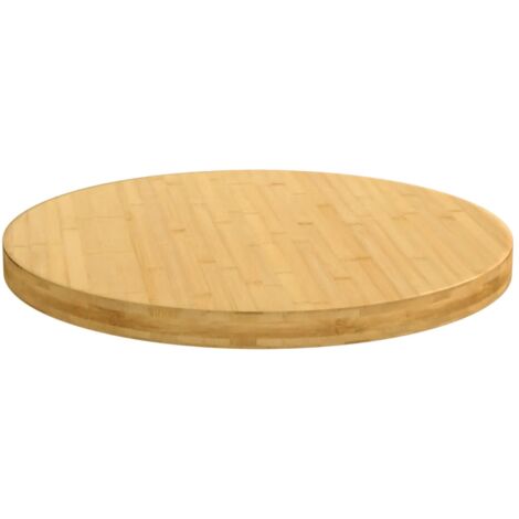 Tischplatte 70x4 cm Bambus - Bambus Tischplatte - Esstisch Platte -  Wohnzimmer Dekoration - Tischplatte Durchmesser 70 Cm - Couchtisch Platte -  Home & Living
