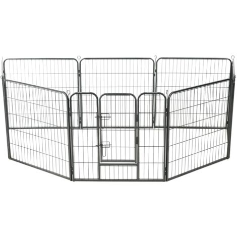 Hunde-Laufgitterabdeckung Für 61 Cm Gehege – Halbes Netz, Ausbruchsicher, Schwarz