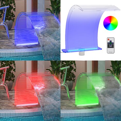 Pool Fontäne & Wasserfall – Höhenverstellbar, Doppeldüsen, Für Aufstell- & Einbaupools, Weiß