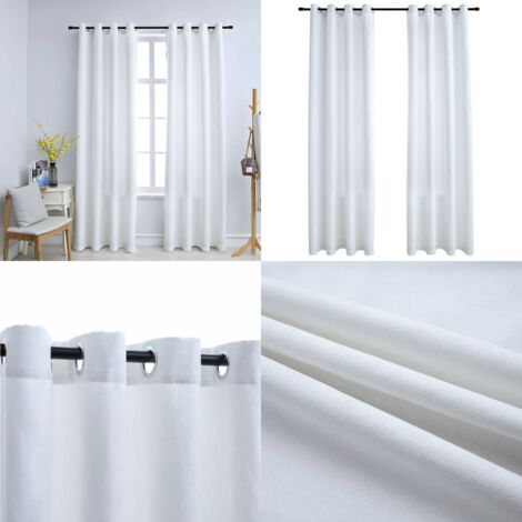 Novecozy Verdunkelungsvorhänge Leinen 254x274 Cm - Raumteiler Vorhang