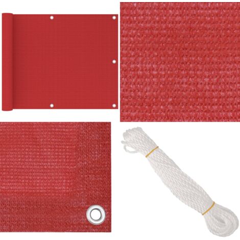 HaiTaoSy Balkon-Sichtschutz | HDPE 170x950 Cm, Wetterfest & UV-beständig – Für Balkon, Terrasse, Garten (Beige)