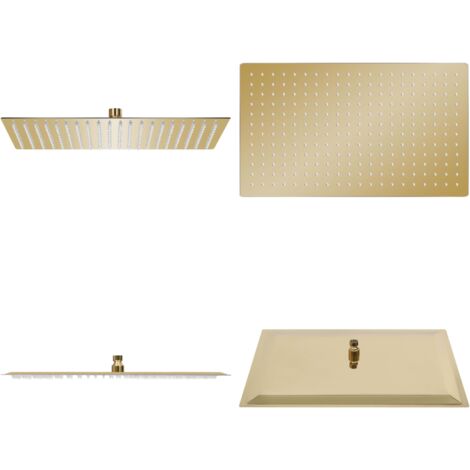Unterputz Dusch-Set Mit Großer Edelstahl-Regenbrause 40x40 Cm & Verchromter Armatur – Komplettset Für Dein Bad