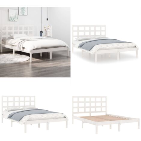 Bett 200x200 Holz Massiv Bambusbett Koh Tao 160x200 Cm  Weies Doppelbett  Im Asiatischen Design, Von Bambus-Lounge