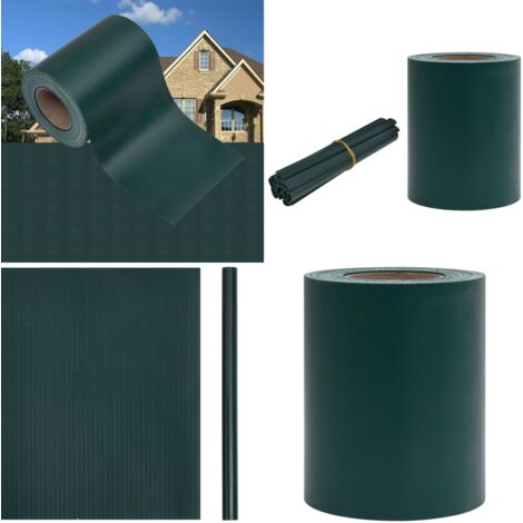 GartenSichtschutz PVC 35x0,19 m Mattgrün Garten Sichtschutz PVC