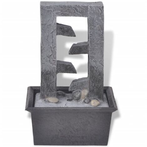 Livarno Home Zimmerbrunnen Mit LED - Felsen Design Mit Beleuchtung