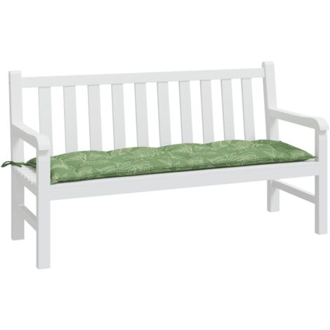 GartenbankAuflage Blattmuster 150x50x7 cm OxfordGewebe