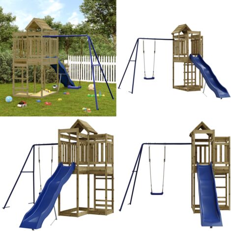 Spielturm Imprägniertes Kiefernholz Holzspielgeräte Spielturm