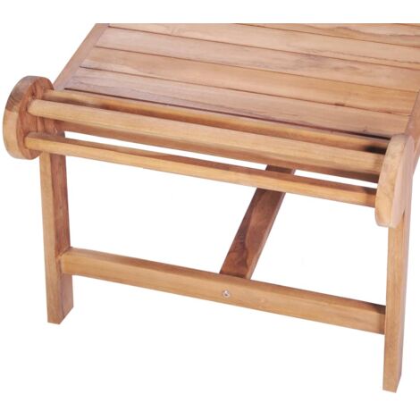 Couchtisch 100x50x45 cm Massivholz Teak Garten Tisch Couchtisch