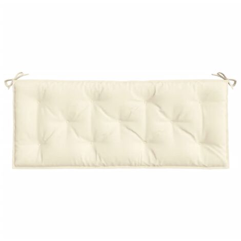 Bankkissen 180x35cm, 3 Cm Dick - Gartenbank Auflage Aus Baumwolle/Polyester, Waschbar, Beige