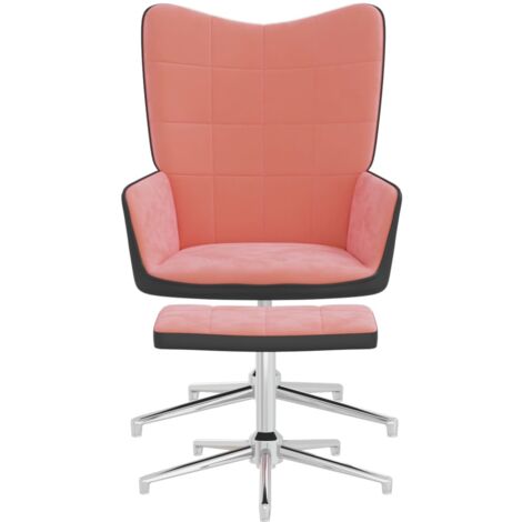 Sessel Mit Hocker Rosa Relaxsessel mit Hocker Rosa Samt und PVC - Relaxsessel - Sessel - Home ...
