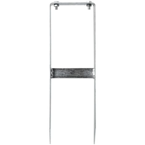 Pfostenträger 2 Stk. Für WPC Zaun Stahl 40 cm Erdspieß Erdspieße