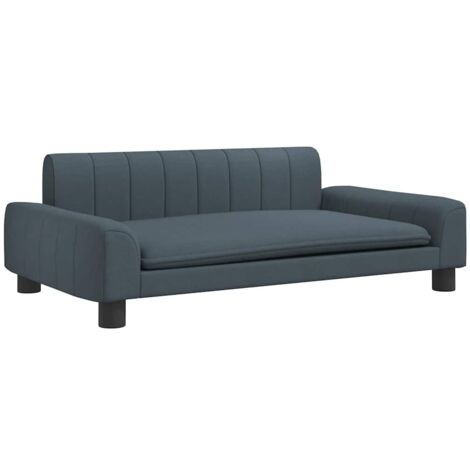 Hundebett Dunkelgrau 90x53x30 cm Stoff - Hunde Bett - Hundebett -  Haustierbett - Kleines Hundebett - Gemtliches Hundebett - Home & Living