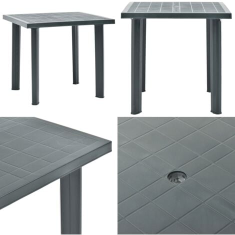 Gartentisch Grün 80x75x72 cm Kunststoff Gartentisch Kunststoffe