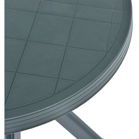 Bistrotisch Grün Ø70 cm Kunststoff Gartentisch Bistrotisch