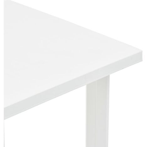 Gartentisch Weiß 80x75x72 cm Kunststoff Gartentisch Kunststofftisch