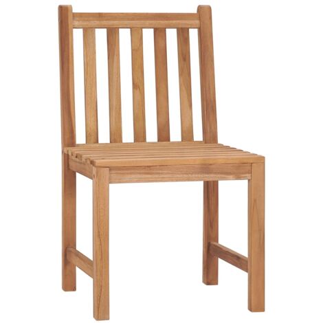 Gartenstühle 6 Stk. mit Kissen Massivholz Teak Gartenstühle Holz
