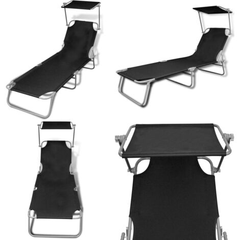 Enrico Coveri Strandliege Mit Sonnendach - Klappbar Aus Aluminium Für Garten & Pool