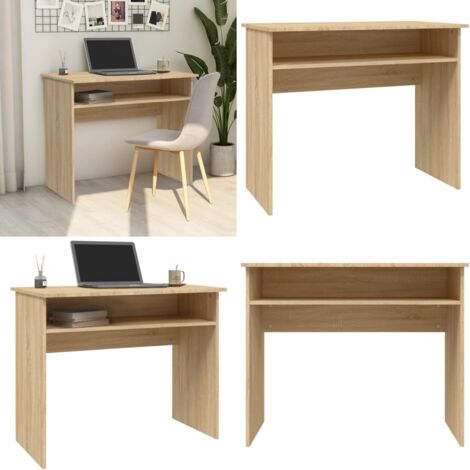 Schreibtisch Sonoma-Eiche 90x50x74 cm Holzwerkstoff - Schreibtisch - Holzwerkstoff - Sonoma-Eiche - Schreibtisch Klein - Home Office - Home & Living
