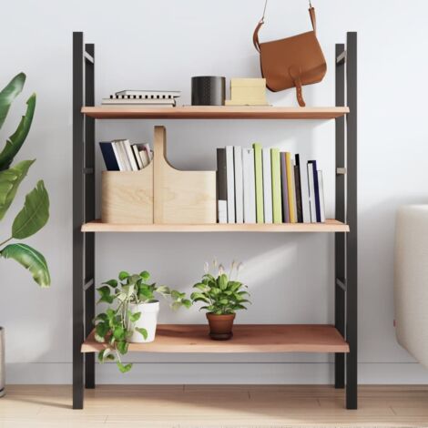 Wandregal 100x60x2 cm Massivholz Eiche Unbehandelt - Wandregal -  Wandregale - Home & Living