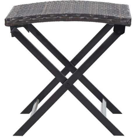 Produktbild von 4-tlg. Gartenstuhl Und Hocker Set Poly Rattan Braun - Gartensaison