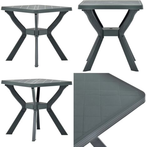 Klapptisch Holztisch Gartentisch Tisch, Gestell Dunkel Grün 70x70 Cm, 128,00