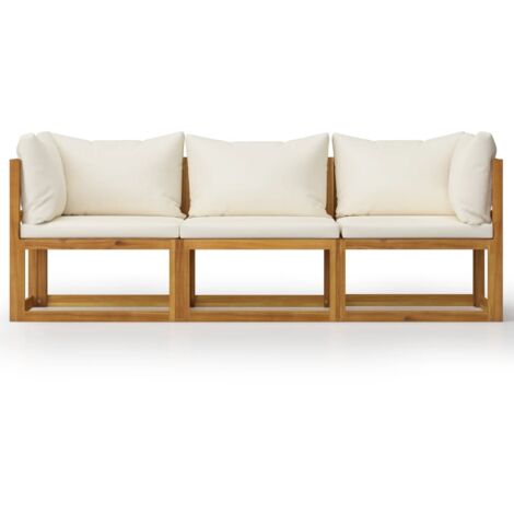 gartensofa 3 sitzer holz