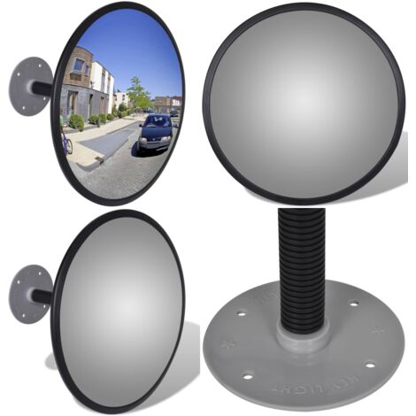 WIFESE Konvexspiegel 30 Cm – Acryl Innenraum Verkehrsspiegel Mit Wandhalterung – Für Garage, Parkplatz & Lagerhalle – Tote Winkel Eliminieren