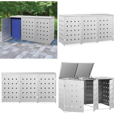 Schne Mlltonnenbox Fr 3 Tonnen 240 L Fotos