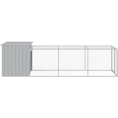 Hühnerstall 3x6x1,95 M – Verzinkter Stahl, Wasserdicht, UV-beständig, Mit PVC-Netz – Für Hühner, Kaninchen & Kleine Tiere