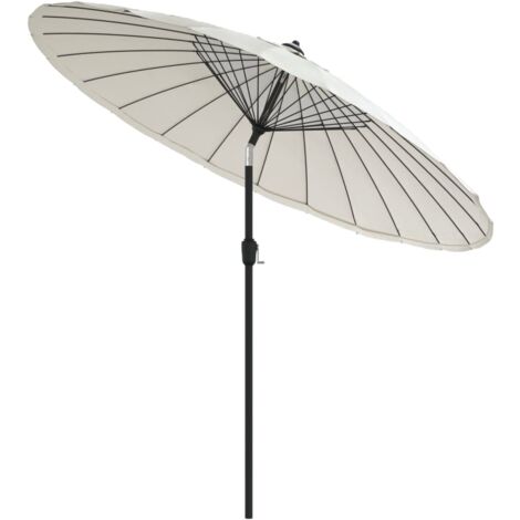 Deuline Alu Ampelschirm FLORENZ – Quadratisch 270x270 Cm, Kurbel, Neigbar & UV-Schutz 50+, Grau