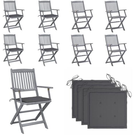 2x Klappbare Gartenstühle Aus Stahl & Textilene – Bequem, Witterungsbeständig & Platzsparend