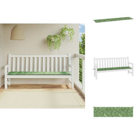 Gartenbank Auflage – Wasserabweisend, Abnehmbarer Bezug, 108x45 Cm, Für Innen & Außen, Bequem & Leicht