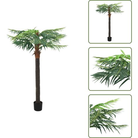 Künstliche Palme Phönix mit Topf 215 cm Grün - Künstliche Palme - Palmen Indoor - Deko Pflanzen - Kunstpflanzen - Grüne Pflanzen (1/5)