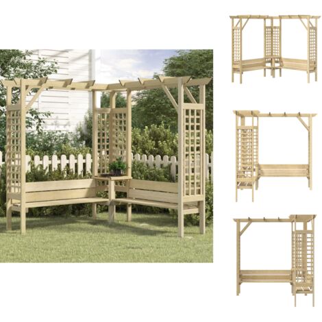 Eckpergola Mit Bank