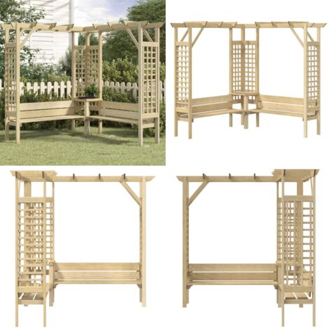 Eckpergola Mit Bank