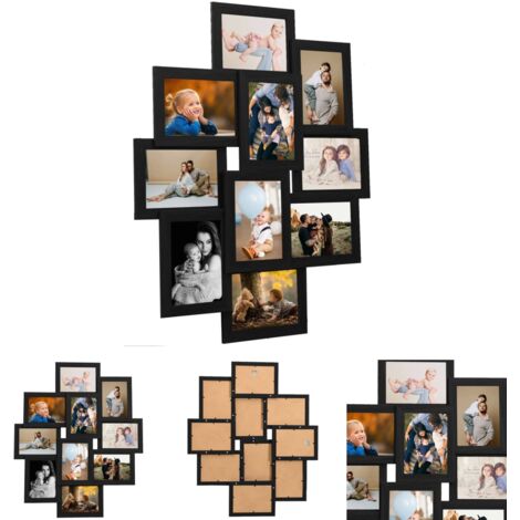 Bilderrahmen-Collage Für 5 Fotos – Jeweils 15x10 Cm, Aus Akazienholz, Mit Aufhängeschnur, Rustikaler Look