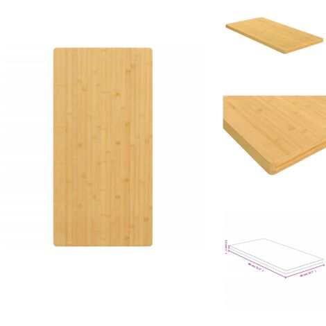 Tischplatte 40x80x2,5 cm Bambus Bambus Platte Wohnzimmer Dekoration